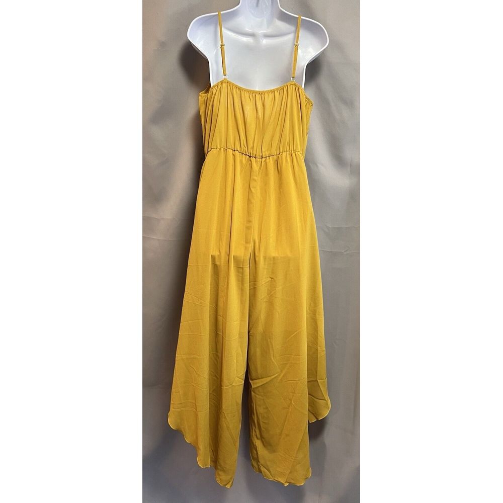Emery Rose Jumpsuit Yellow Sz Large NWT Women's - Picture 3 of 12